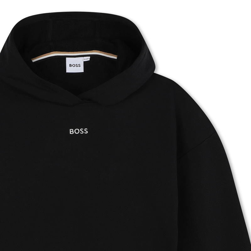 Sweat-shirt molleton à capuche BOSS 
                    FILLE