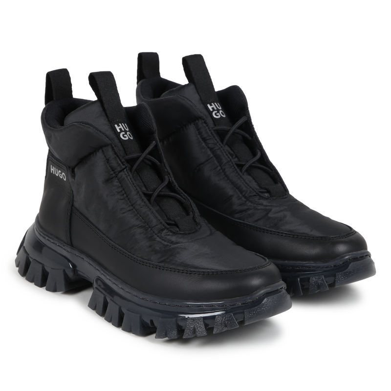 Bottines lacées bimatières Hugo 
                    FILLE