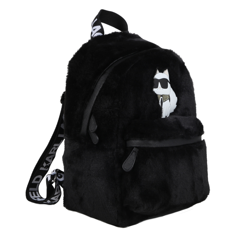 Sac à dos en polaire duveteuse KARL LAGERFELD KIDS 
                    FILLE