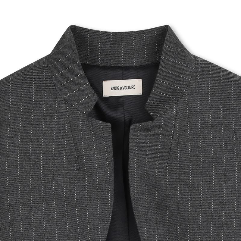 Veste ray&eacute;e col fantaisie ZADIG & VOLTAIRE 
                        FILLE