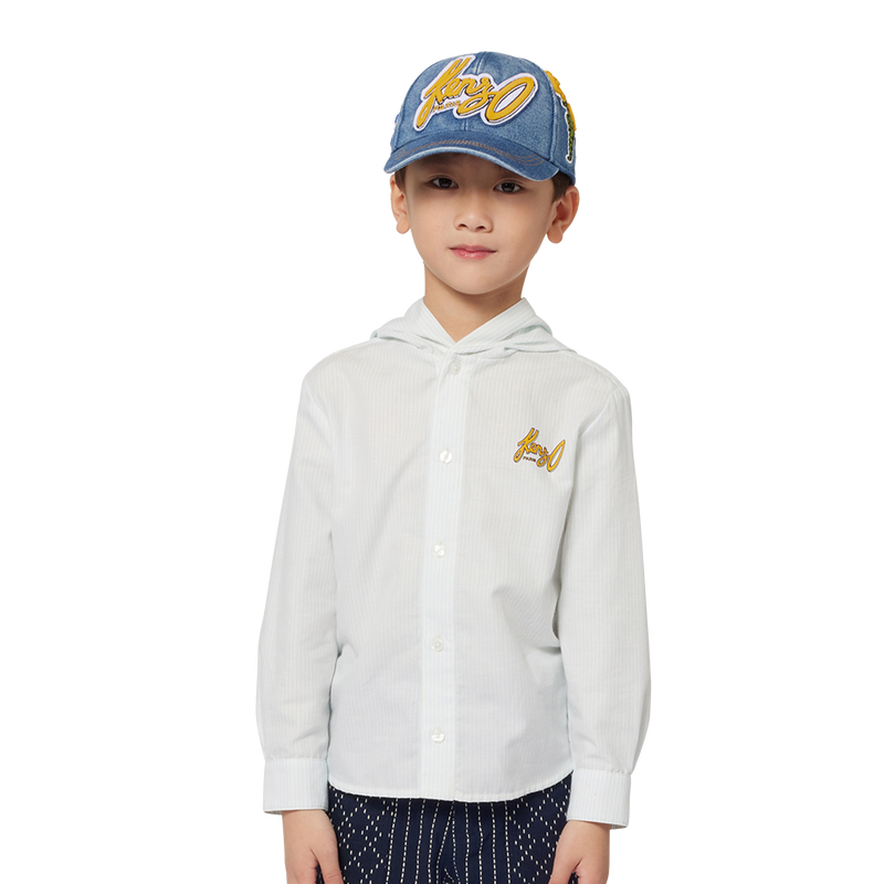 Chemise en coton à capuche KENZO KIDS 
                    GARCON