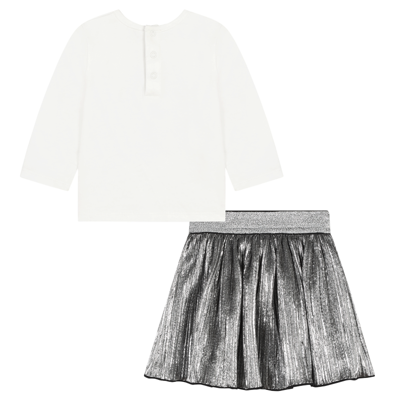 T-shirt et jupe plissée MICHAEL KORS 
                    FILLE