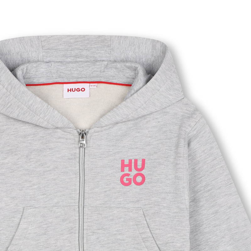 Sweat-shirt zippé avec fleurs Hugo 
                    FILLE