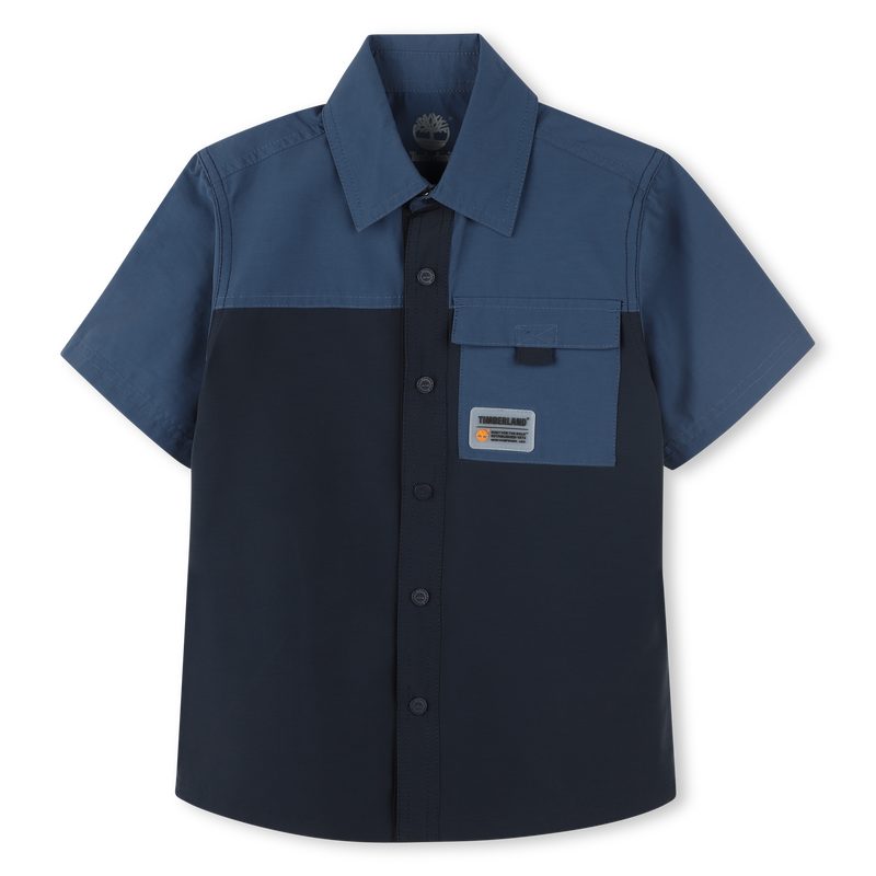 Chemise bicolore avec poche TIMBERLAND 
                    GARCON