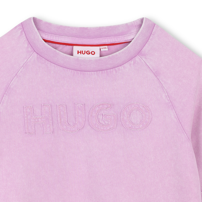 T-shirt &agrave; manches courtes Hugo 
                        FILLE