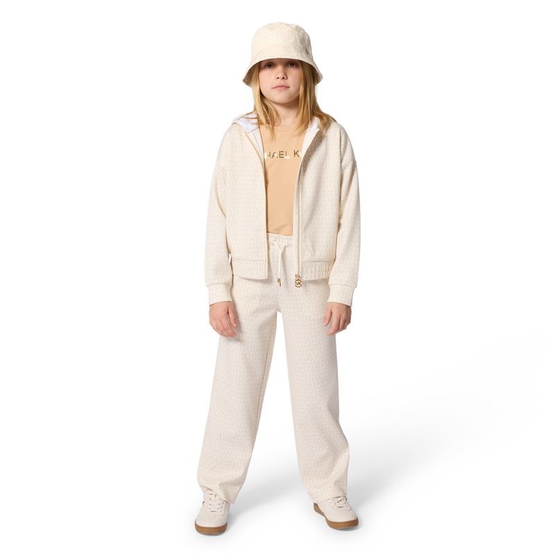 SWEAT ZIPP&Eacute; &Agrave; CAPUCHE MICHAEL KORS 
                        FILLE