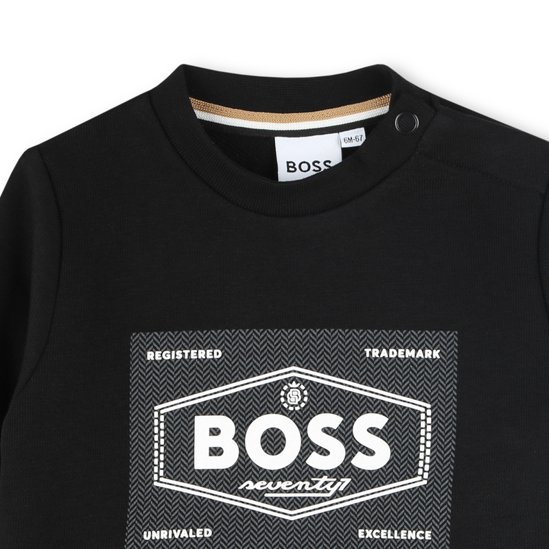 Sweat-shirt molleton col rond BOSS 
                    GARCON