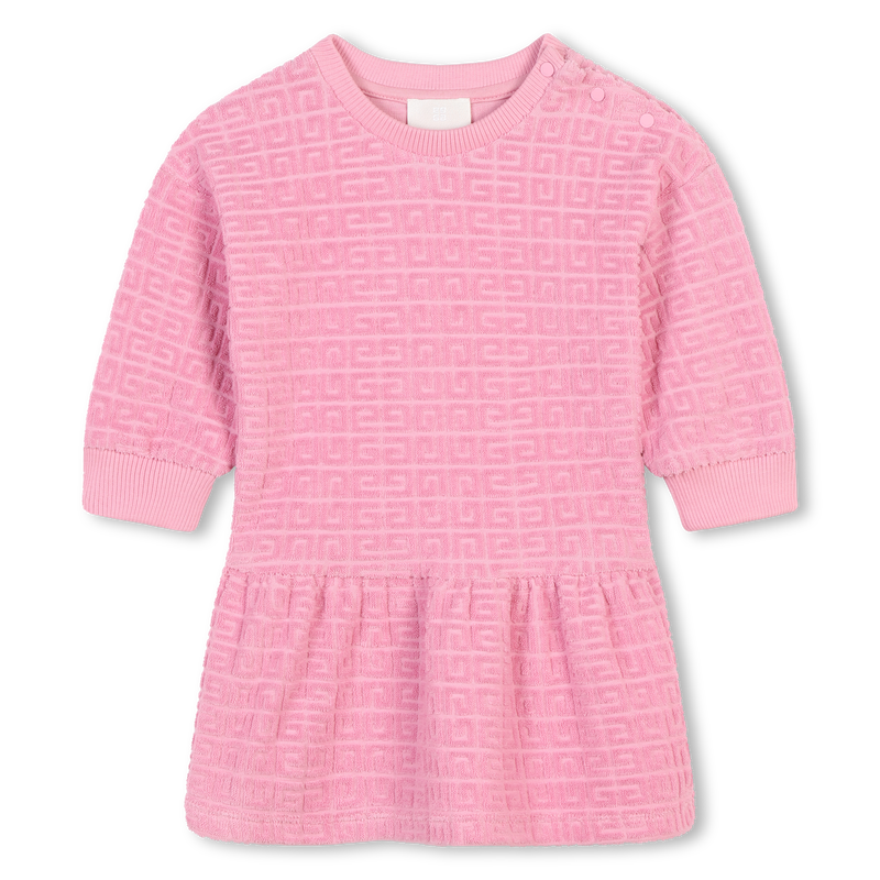 Robe manches longues à motif intégral GIVENCHY 
                    FILLE