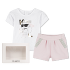 Ensemble short et T-shirt KARL LAGERFELD KIDS 
                    FILLE