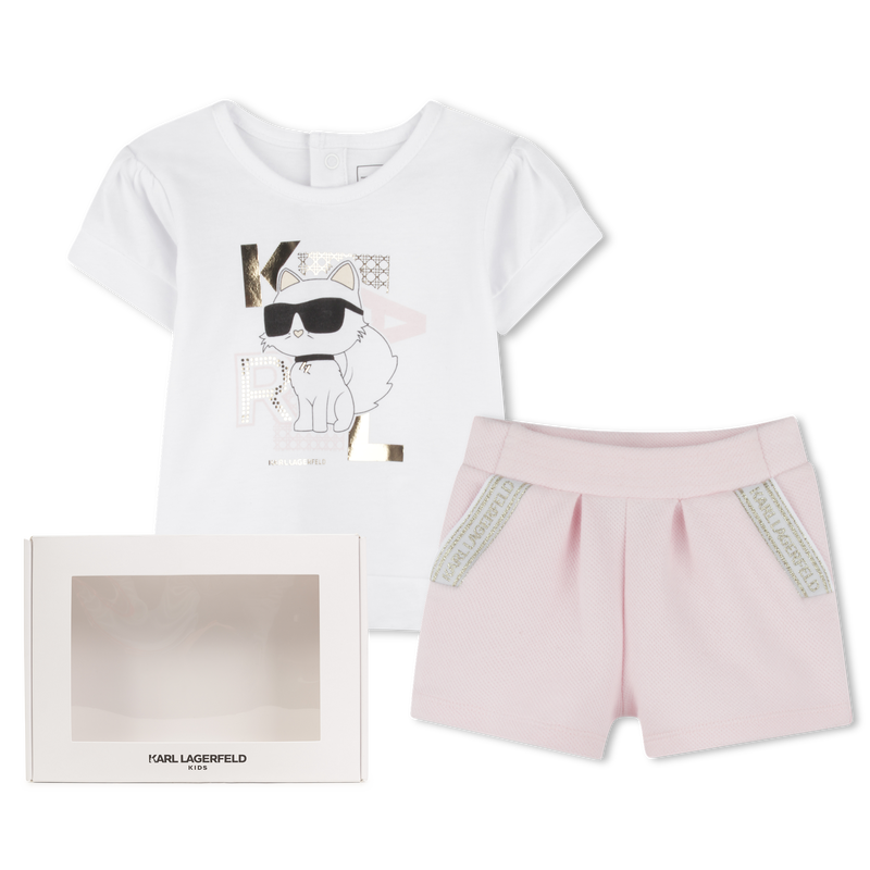 Ensemble short et T-shirt KARL LAGERFELD KIDS 
                        FILLE