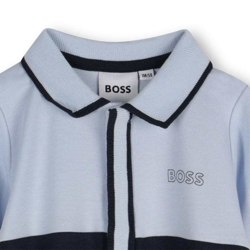 Pyjama tricolore à col polo BOSS 
                    GARCON
