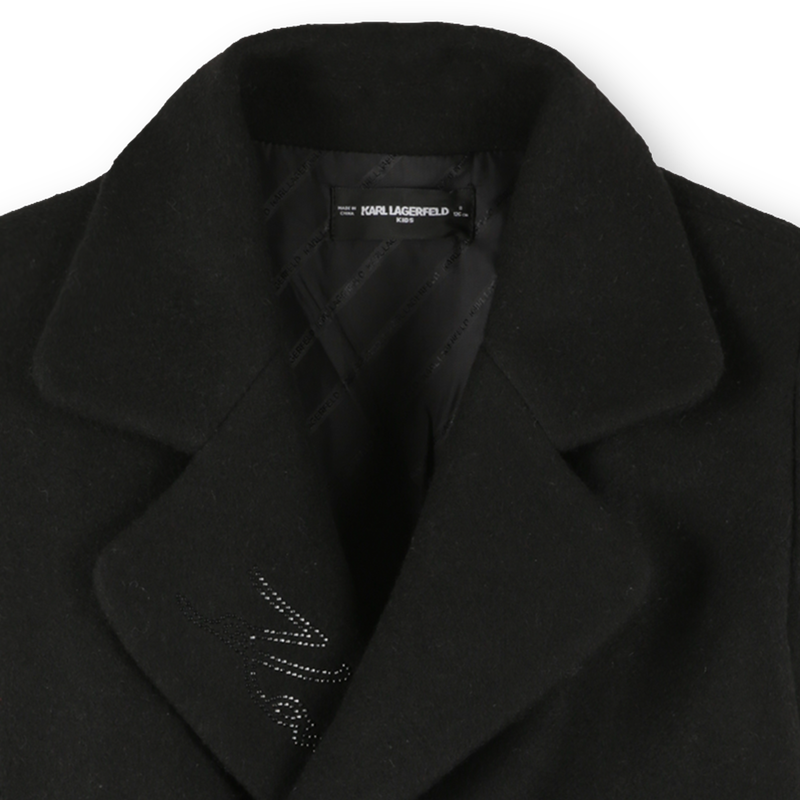 Manteau avec fermetures boutonnées KARL LAGERFELD KIDS 
                    FILLE