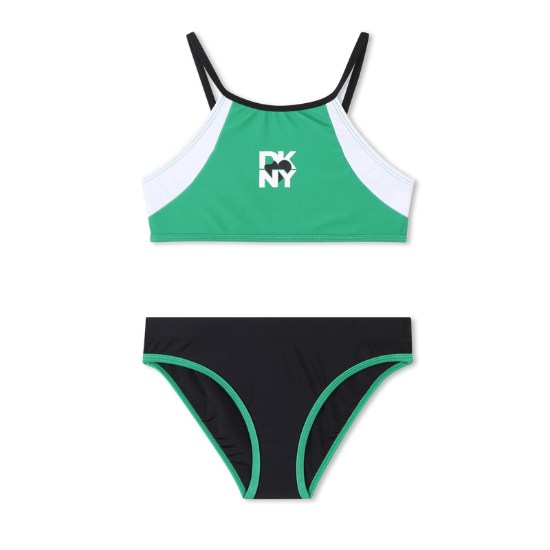 Maillot 2 pièces tricolore DKNY 
                    FILLE