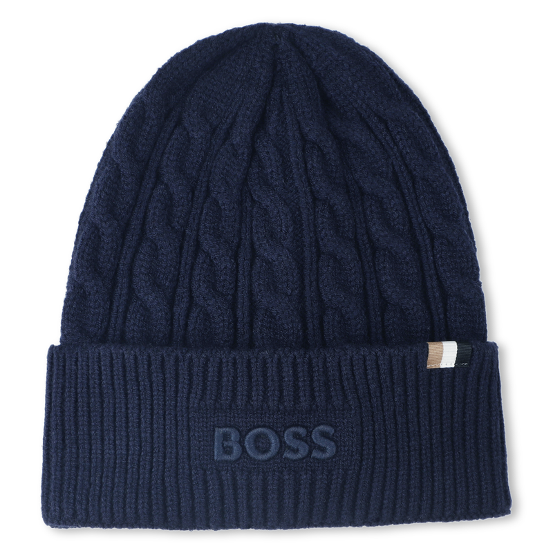 Bonnet tricot torsadé BOSS 
                    GARCON