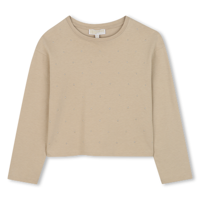 T-shirt manches longues en jersey MICHAEL KORS FILLE