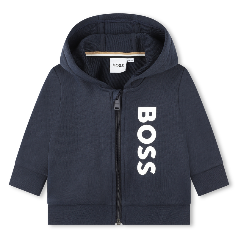Sweat-shirt zippé avec sigle BOSS 
                    GARCON