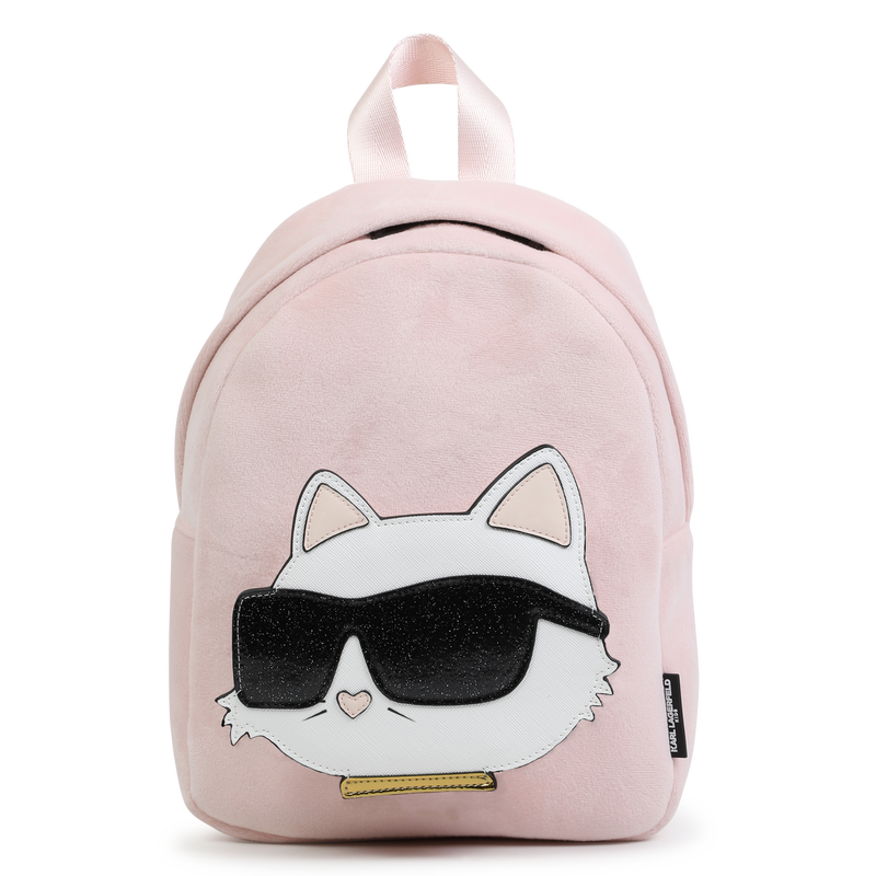 Petit sac à dos en velours KARL LAGERFELD KIDS 
                    FILLE