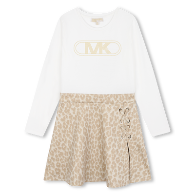 Robe cloutée manches longues MICHAEL KORS FILLE