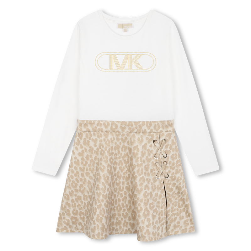 Robe cloutée manches longues MICHAEL KORS 
                    FILLE