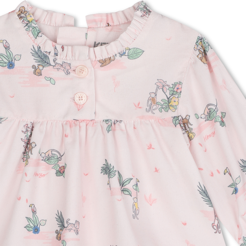 Robe et legging en coton KENZO KIDS 
                    FILLE