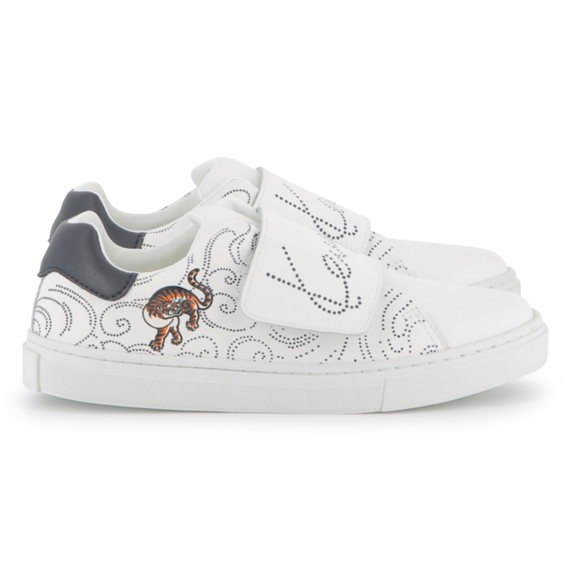 Baskets en cuir de vache KENZO KIDS 
                    UNISEXE