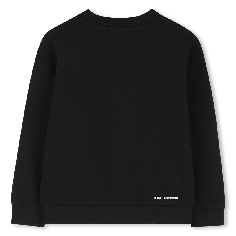 Sweat-shirt en double jersey KARL LAGERFELD KIDS 
                    GARCON