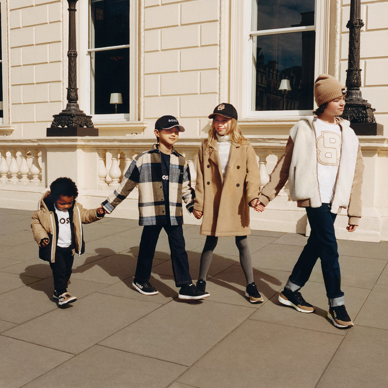 Baskets  lac&eacute;es a bande auto-agrippante BOSS 
                        GARCON