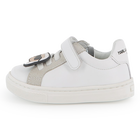 Baskets basses en cuir de vachette KARL LAGERFELD KIDS 
                    UNISEXE