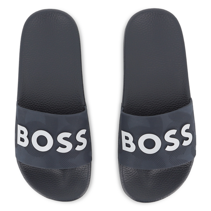 Claquettes avec sigle BOSS 
                    GARCON