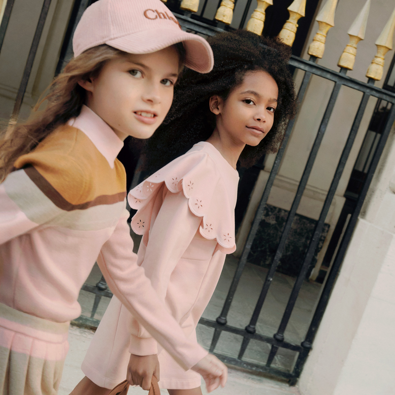 Robe en molleton &agrave; volants CHLOE 
                        FILLE