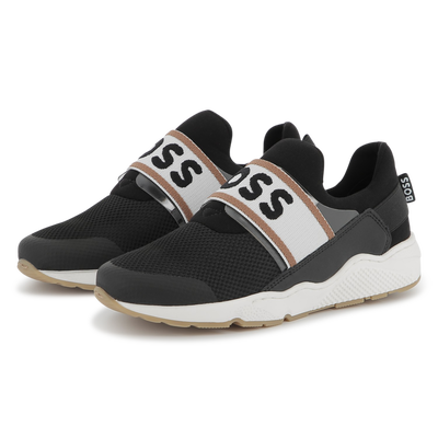 Baskets basses &eacute;lastiqu&eacute;es BOSS GARCON