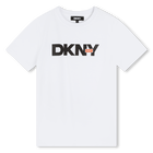 T-shirt coton manches courtes, BLANC, hi-res