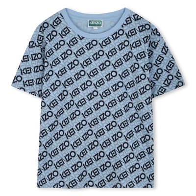T-shirt imprimé en coton KENZO KIDS GARCON