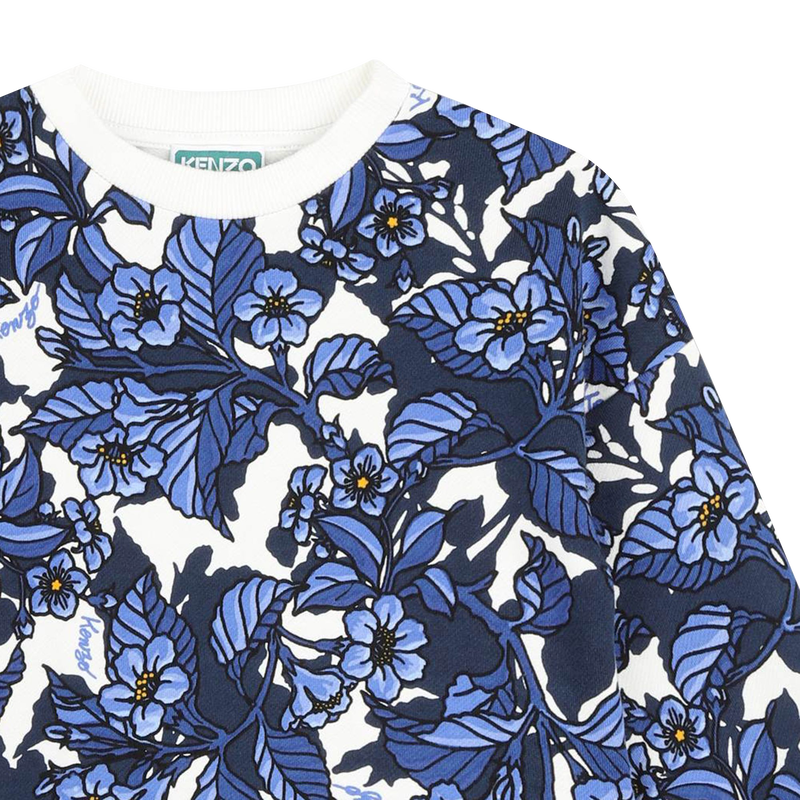 Robe molletonnée imprimée KENZO KIDS 
                    FILLE
