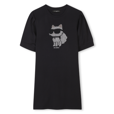 Robe à manches courtes KARL LAGERFELD KIDS FILLE