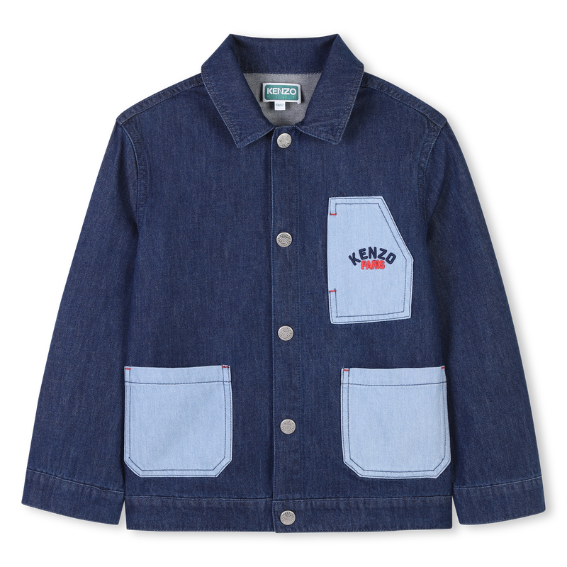 Veste en jean en coton KENZO KIDS 
                    UNISEXE