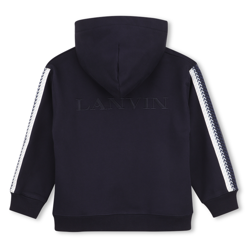 SWEAT ZIPP&Eacute; &Agrave; CAPUCHE LANVIN 
                        GARCON