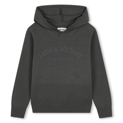 Pull en tricot &agrave; capuche ZADIG VOLTAIRE GARCON