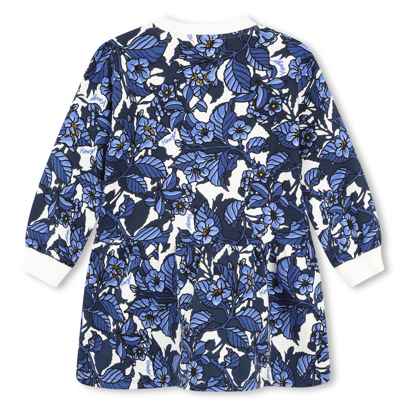 Robe molletonn&eacute;e imprim&eacute;e KENZO KIDS 
                        FILLE