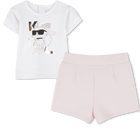 Ensemble short et T-shirt KARL LAGERFELD KIDS 
                    FILLE