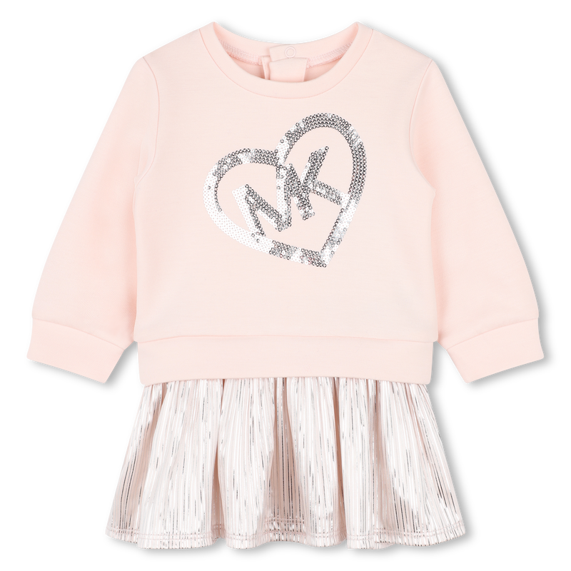 Robe bimatière avec sequins MICHAEL KORS 
                    FILLE