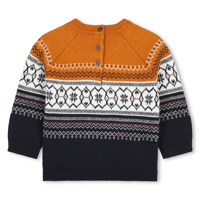 Pull en jacquard CARREMENT BEAU 
                    GARCON