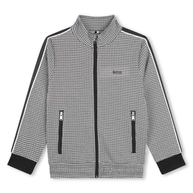 Cardigan zipp&eacute; imprim&eacute; BOSS 
                        GARCON