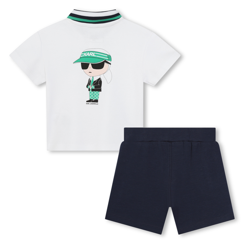 Ensemble polo et bermuda KARL LAGERFELD KIDS 
                    GARCON