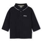 Polo manches longues, BLEU CARGO, hi-res