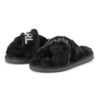 Chaussons à lanières croisées KARL LAGERFELD KIDS FILLE