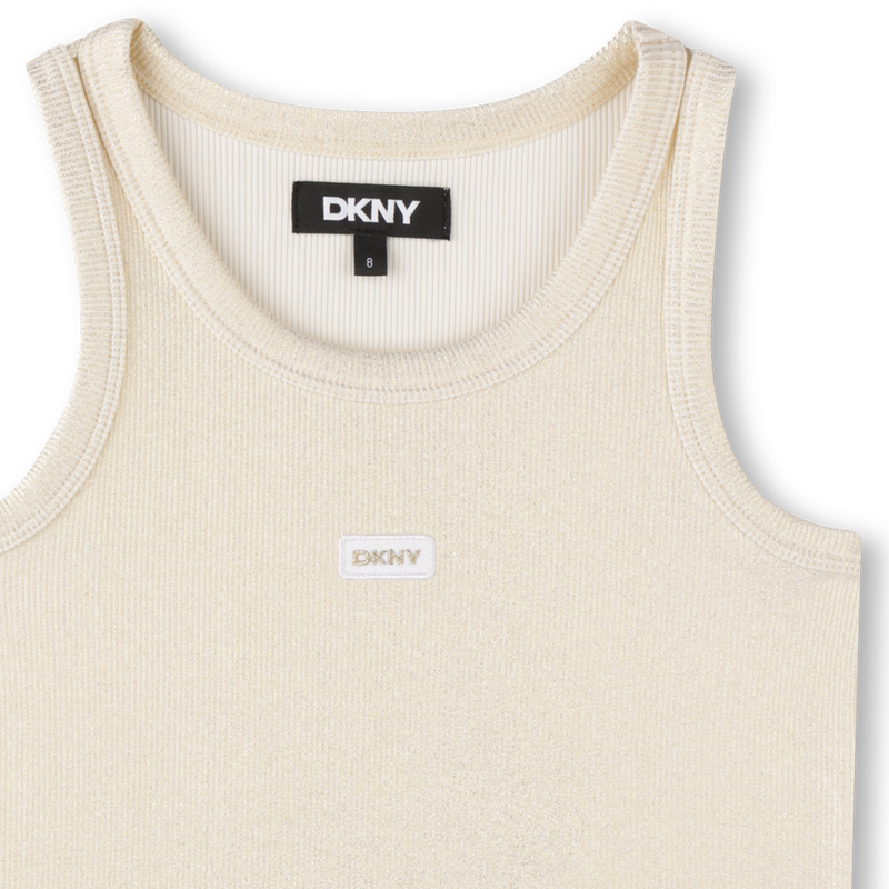 Débardeur à côtes 2x2 DKNY 
                    FILLE