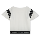 T-shirt &agrave; manches volant&eacute;es KARL LAGERFELD KIDS 
                    FILLE