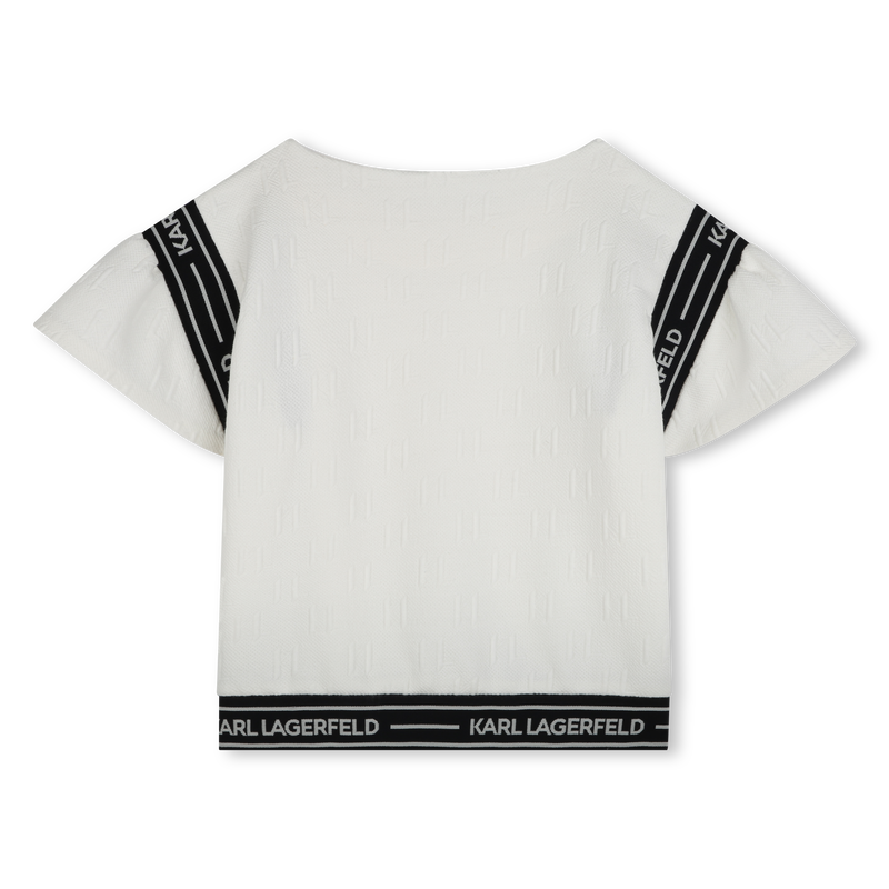T-shirt &agrave; manches volant&eacute;es KARL LAGERFELD KIDS 
                        FILLE