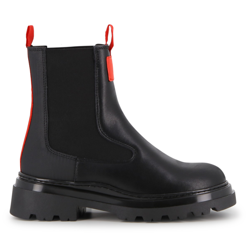 Bottines en cuir de vachette Hugo 
                    FILLE